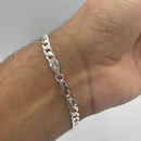 Pulseira Grumet De Prata 5mm